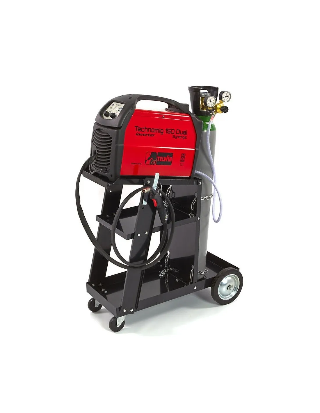 CARRO PARA MAQUINA DE SOLDAR TIG.PLASMA,MIG CON SOPORTE PARA BOMBONA DE GAS PARA SOLDADURA  45KG