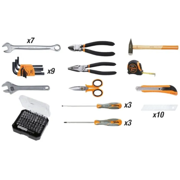 Carro portaherramientas extensible con 100 herramientas