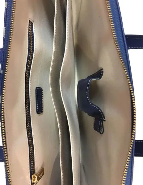 cartera 'el caballo' documentos anagrama azul