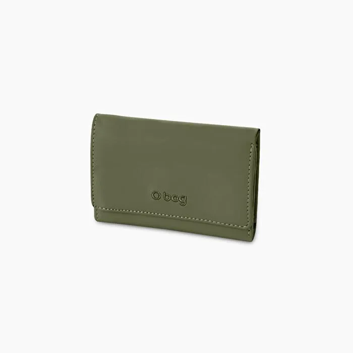 Cartera de tejido de goma con cremallera militar O evy