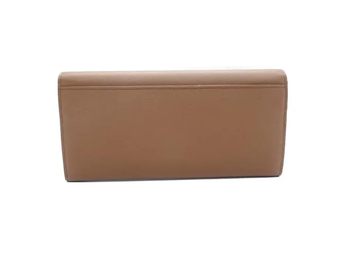 Cartera larga bifold de cuero marrón Paul Smith Castaño 