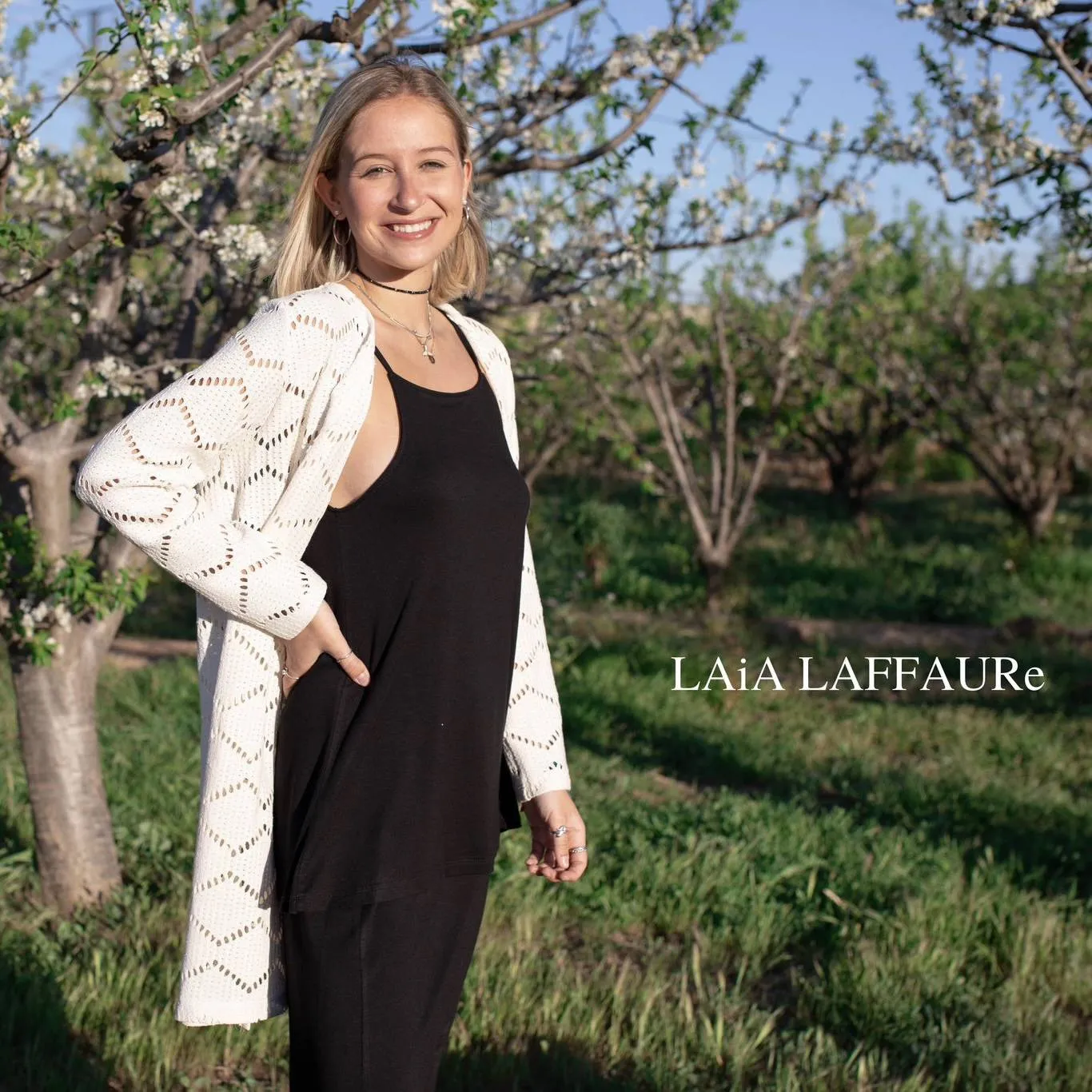 Casaca Laia Laffaure calada Blanca