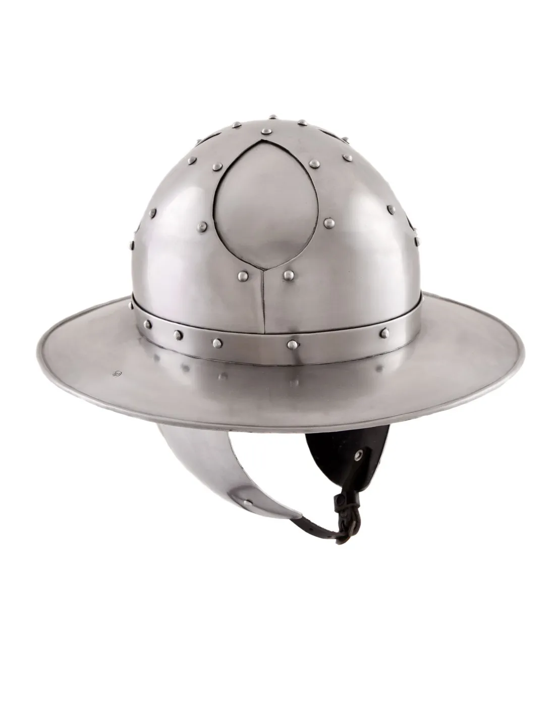 Casco Kettle con protección para orejas y mejillas, siglo XV