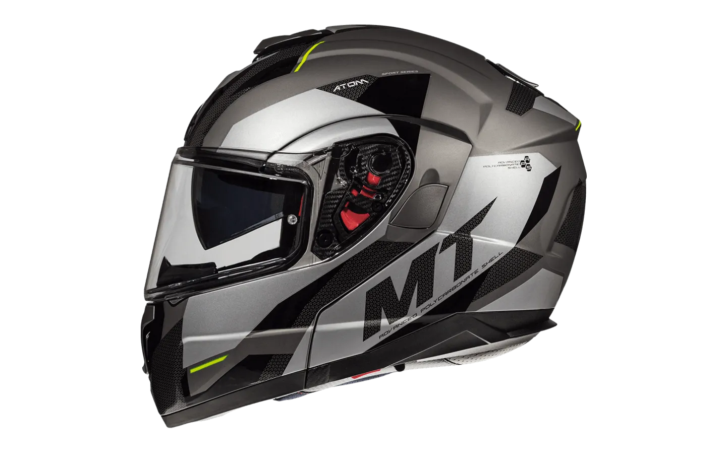 Casco Modular Mt Atom Sv Transcend E2 Gris Brillo Mate |10525514256|
