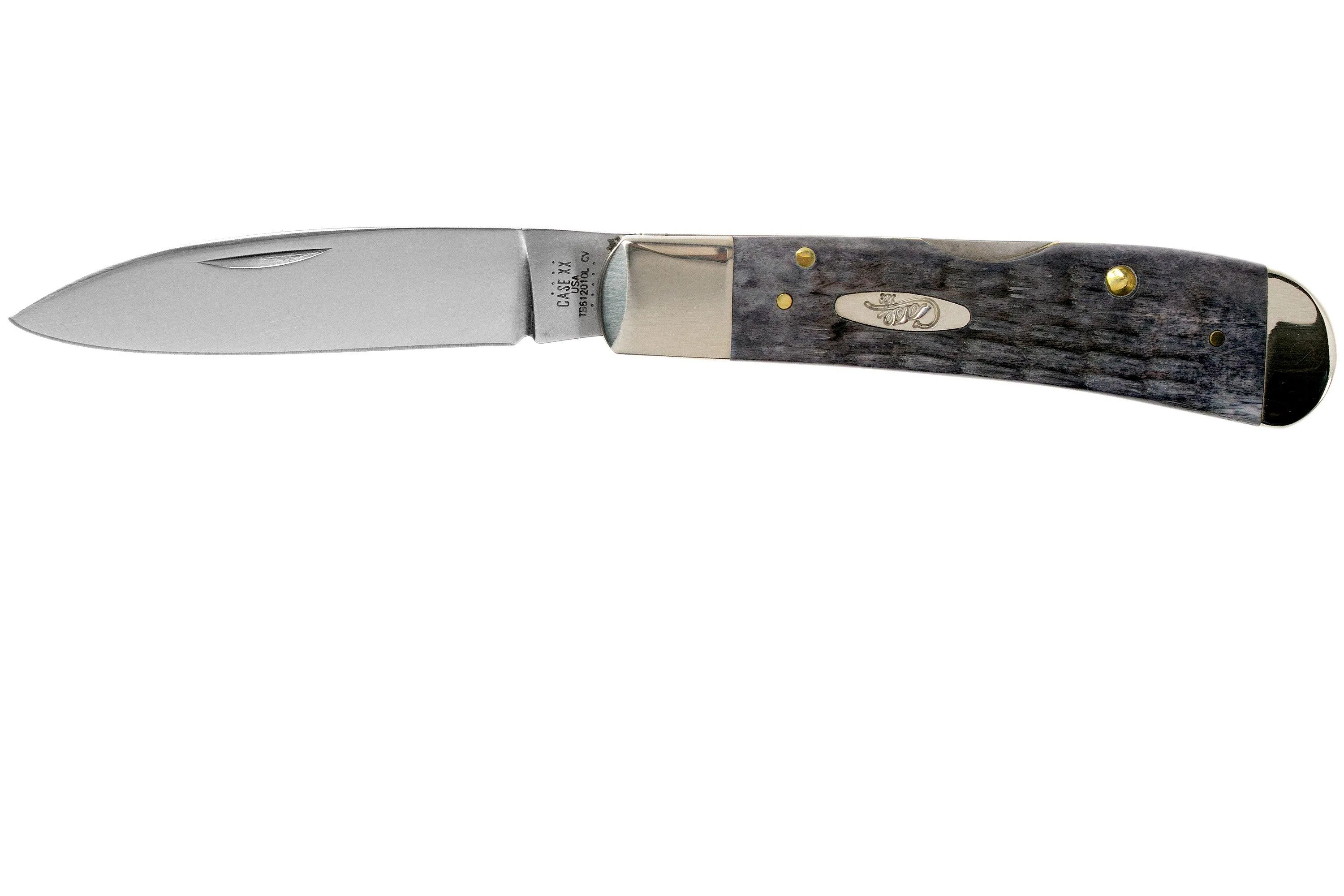 Case Tribal Lock Pocket Worn Grey Bone, Crandall Jig, 58411, TB612010L CV navaja