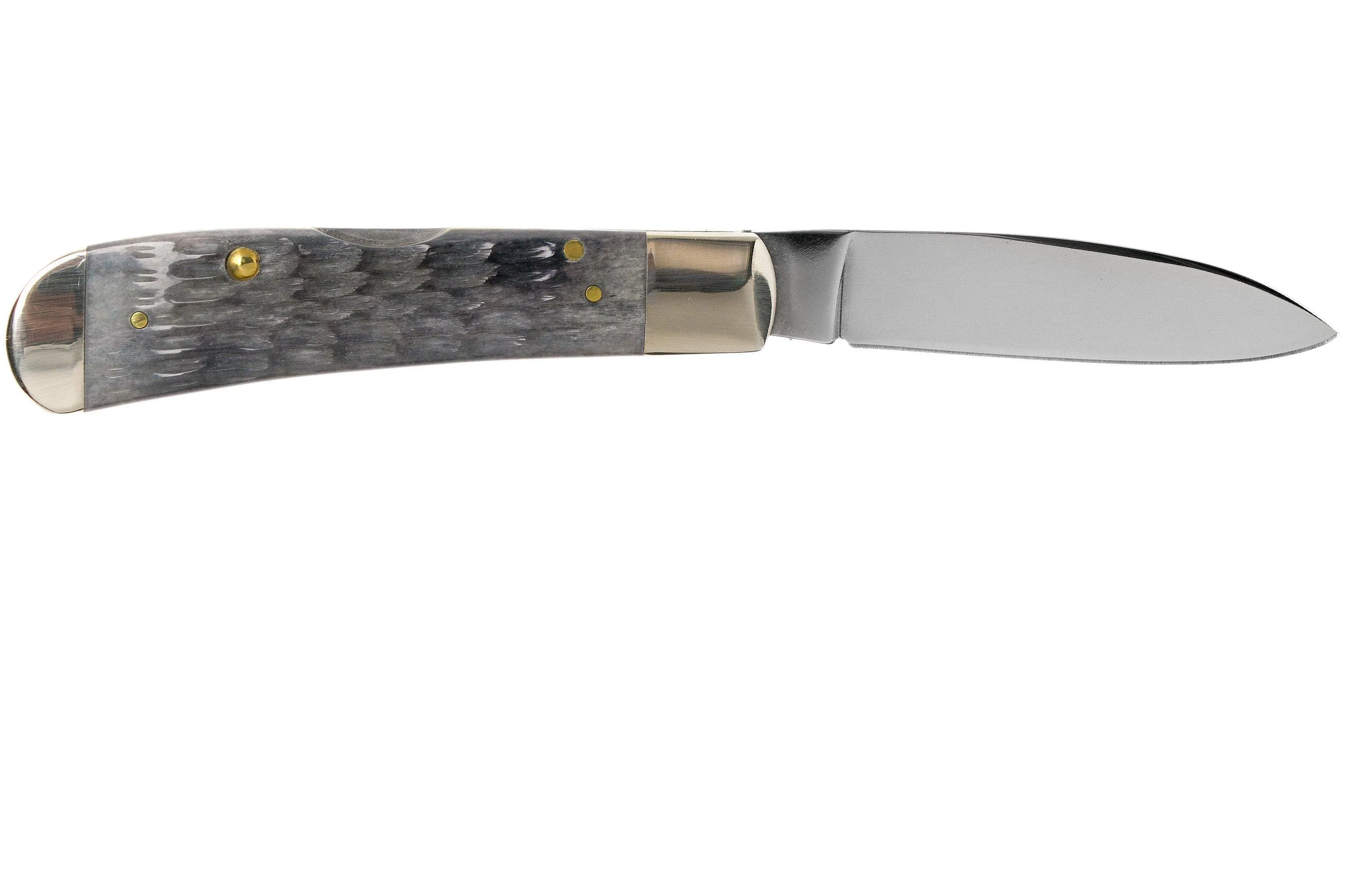 Case Tribal Lock Pocket Worn Grey Bone, Crandall Jig, 58411, TB612010L CV navaja