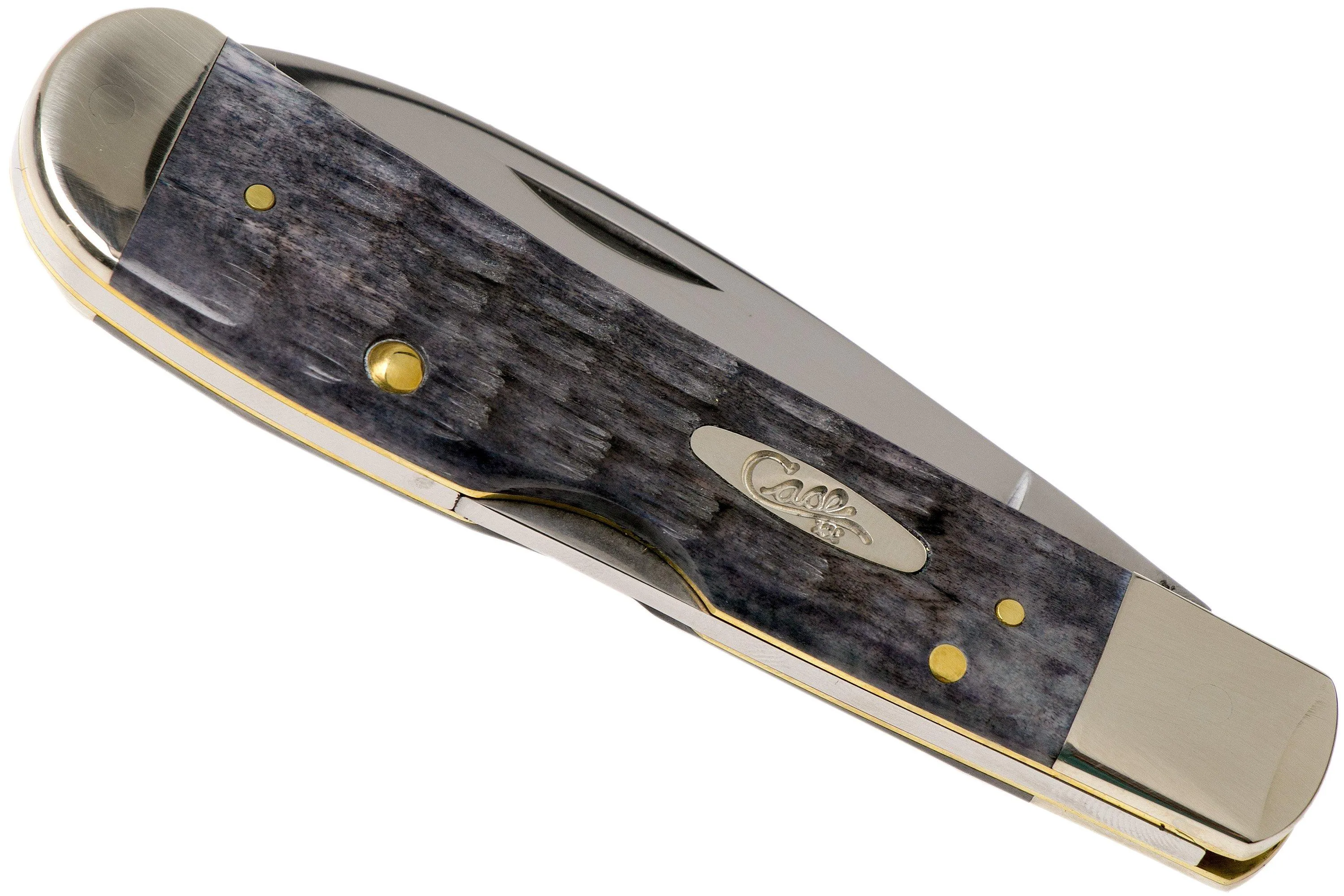 Case Tribal Lock Pocket Worn Grey Bone, Crandall Jig, 58411, TB612010L CV navaja