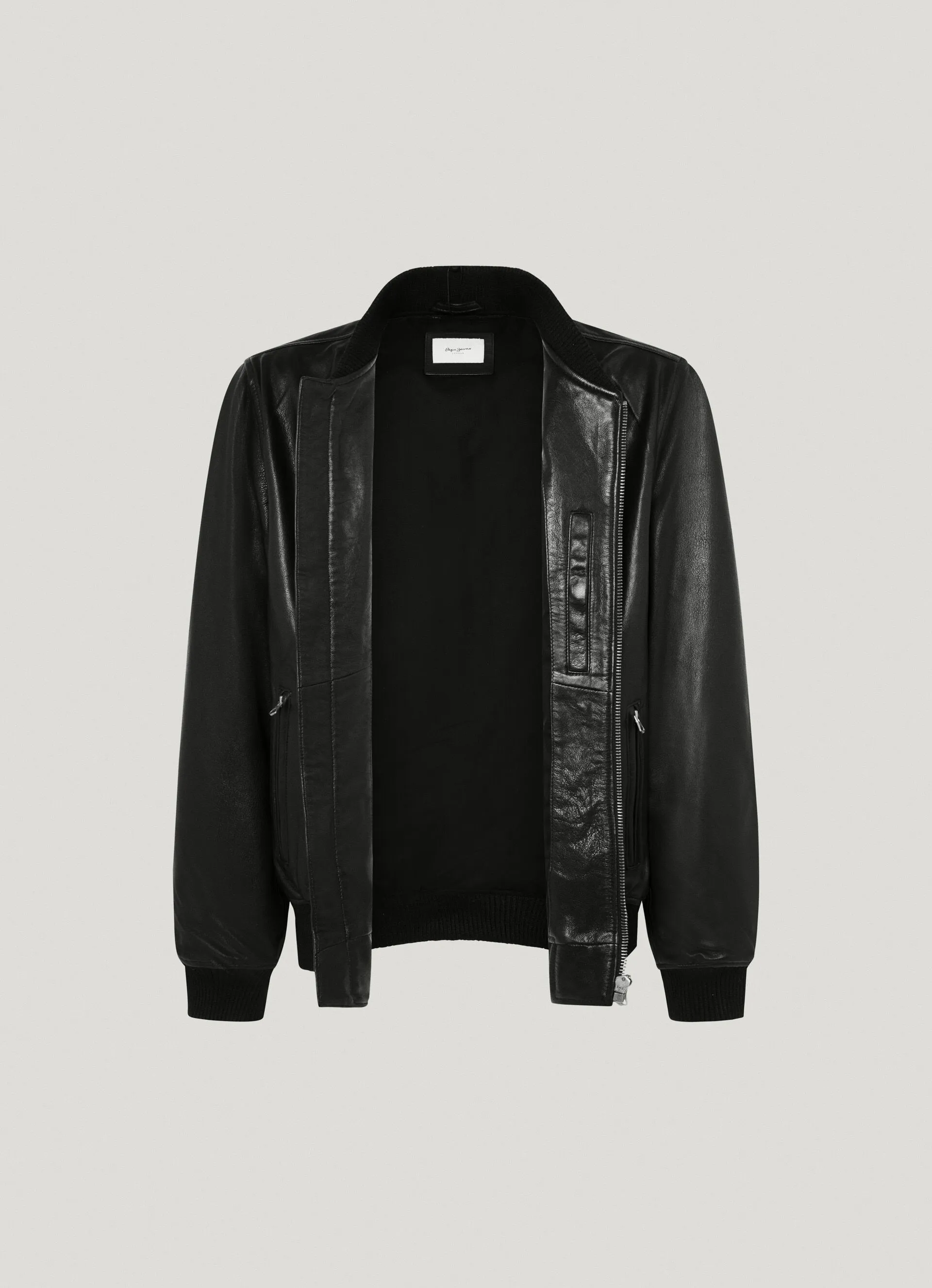 cazadora bomber piel