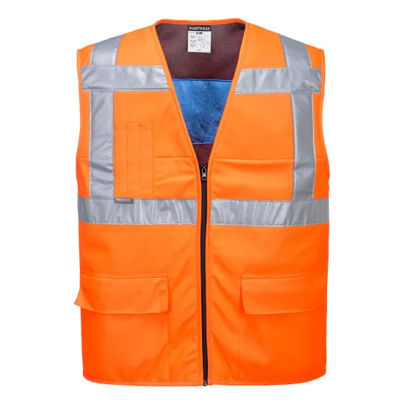 Chaleco refrescante de alta visibilidad de tejido de malla PORTWEST CV02