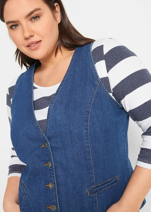 Chaleco vaquero elástico Denim