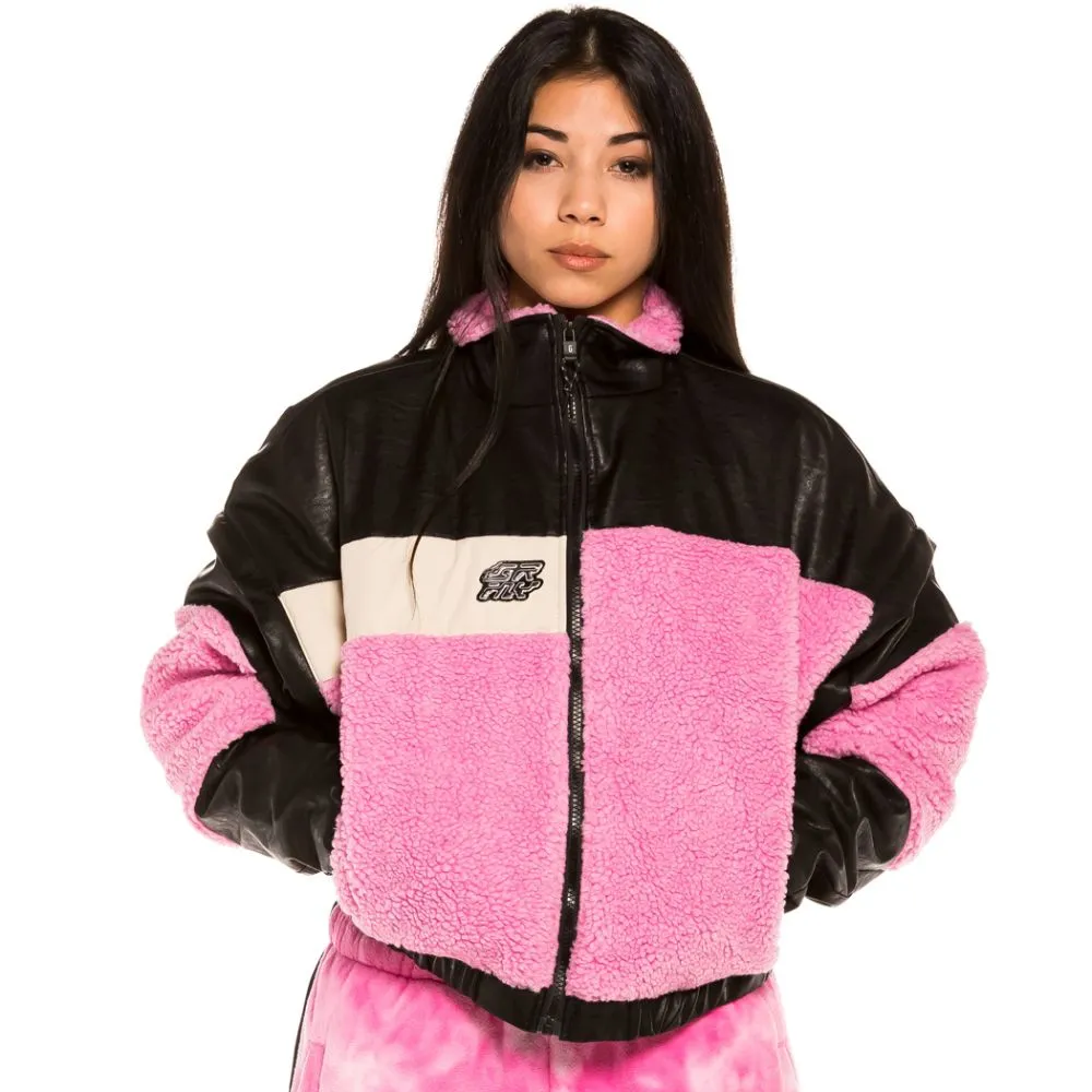 CHAQUETA CHICA GRIMEY "SPACE LADY" DETACHABLE  PINK | WINTER 21