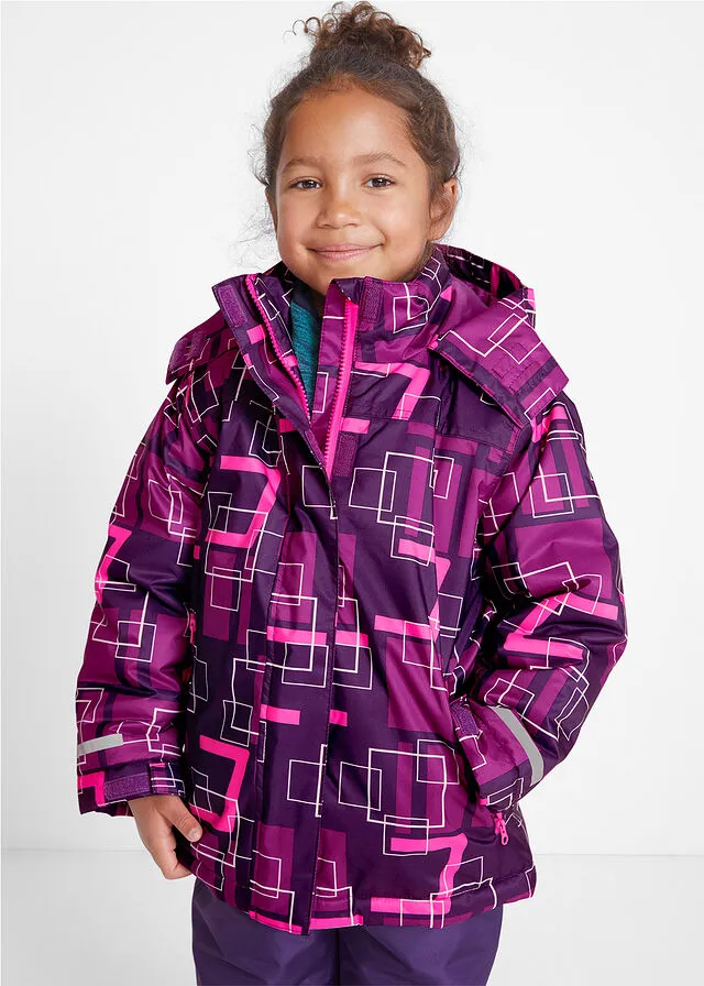 CHAQUETA DE ESQUí, IMPERMEABLE Y TRANSPIRABLE. LILACIRUELAROSA NEóN