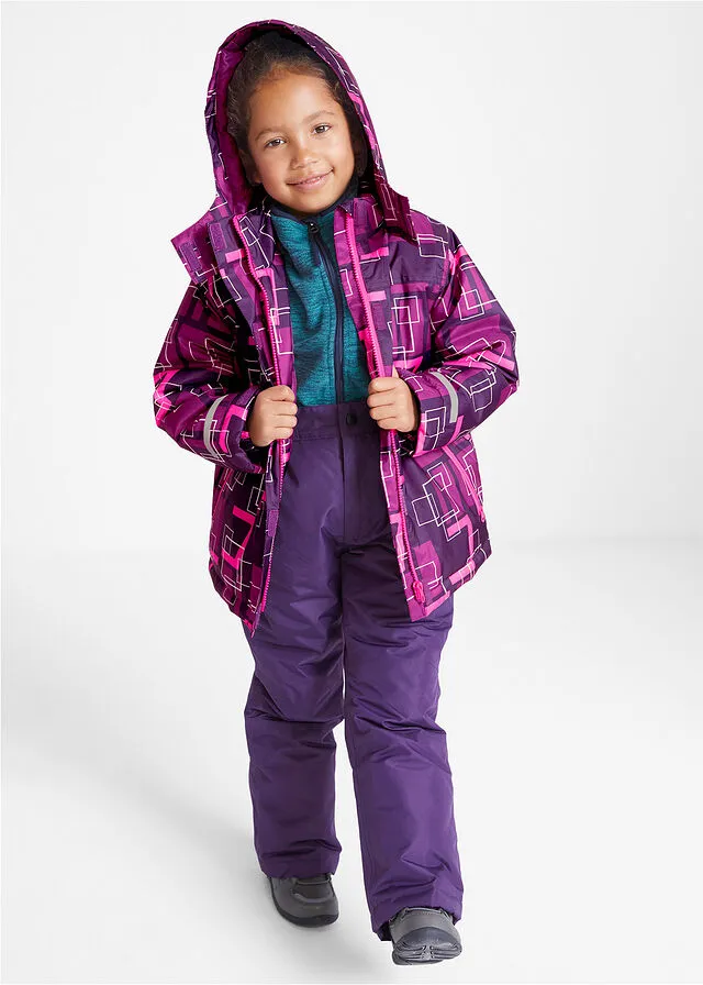 CHAQUETA DE ESQUí, IMPERMEABLE Y TRANSPIRABLE. LILACIRUELAROSA NEóN