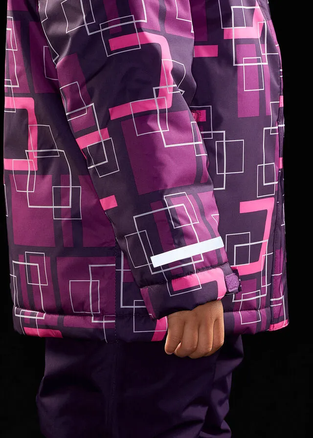 CHAQUETA DE ESQUí, IMPERMEABLE Y TRANSPIRABLE. LILACIRUELAROSA NEóN
