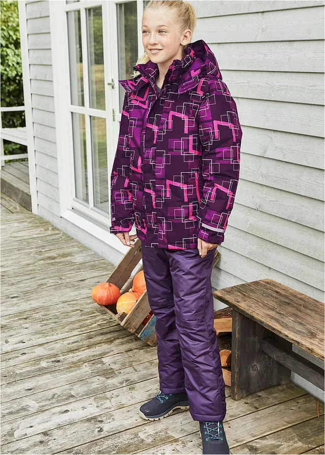 CHAQUETA DE ESQUí, IMPERMEABLE Y TRANSPIRABLE. LILACIRUELAROSA NEóN