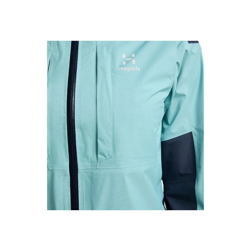Chaqueta de senderismo para mujer Haglöfs L.I.M Rugged GTX (Frost blue/Tarn blue)