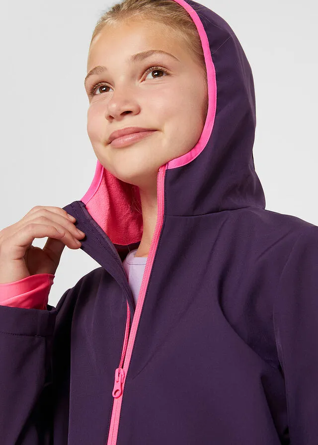 Chaqueta de softshell para niñas Lila oscuro