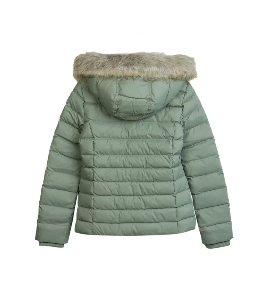 Chaqueta Essential Ajustada con Capucha verde