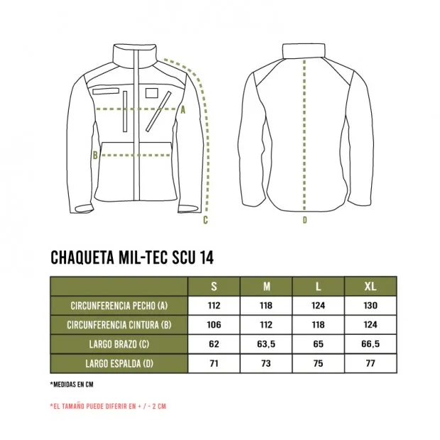 CHAQUETA MILTEC SCU 14