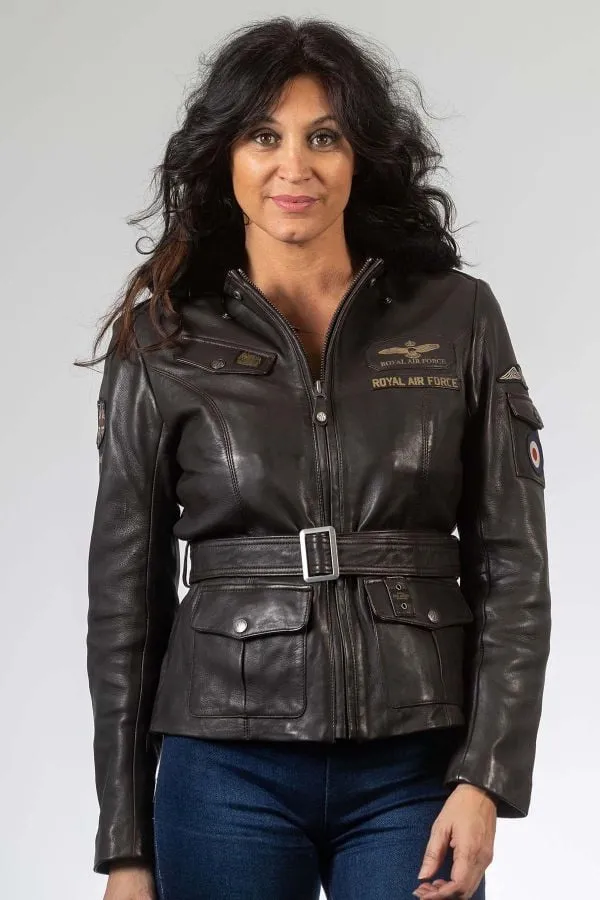 Chaqueta Mujeres Royal Air Force Spitfire3 Dark Brown