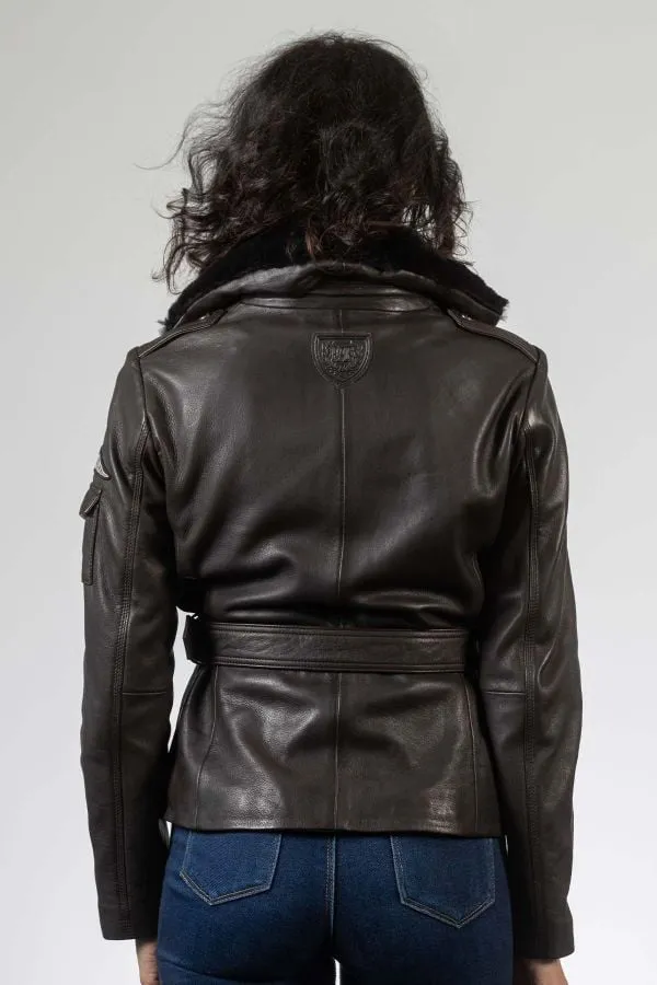 Chaqueta Mujeres Royal Air Force Spitfire3 Dark Brown