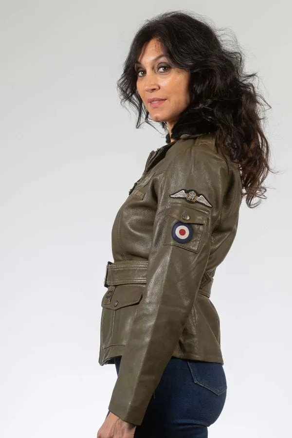 Chaqueta Mujeres Royal Air Force Spitfire3 Dark Kaki