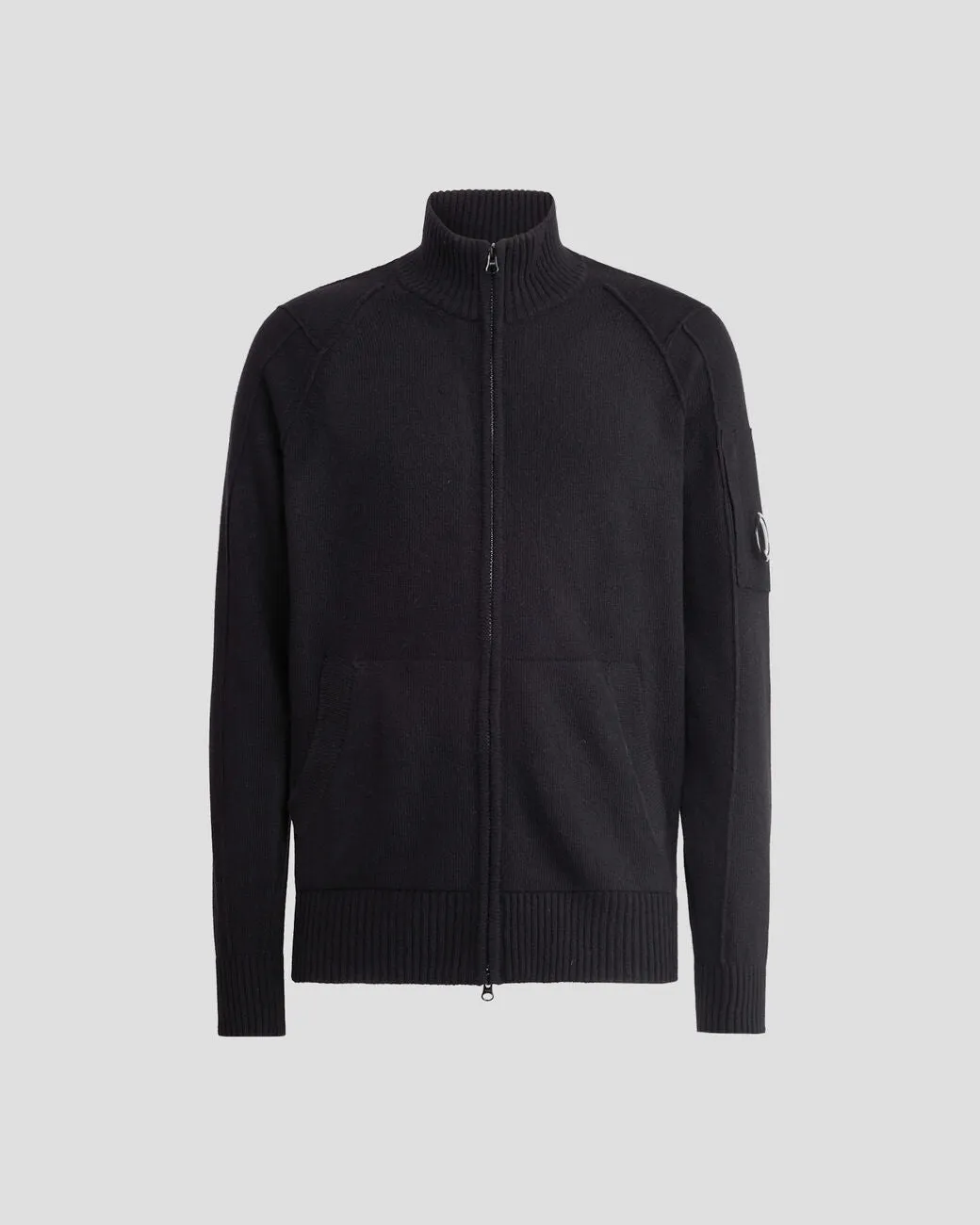 CHAQUETA PUNTO CREMALLERA NEGRA