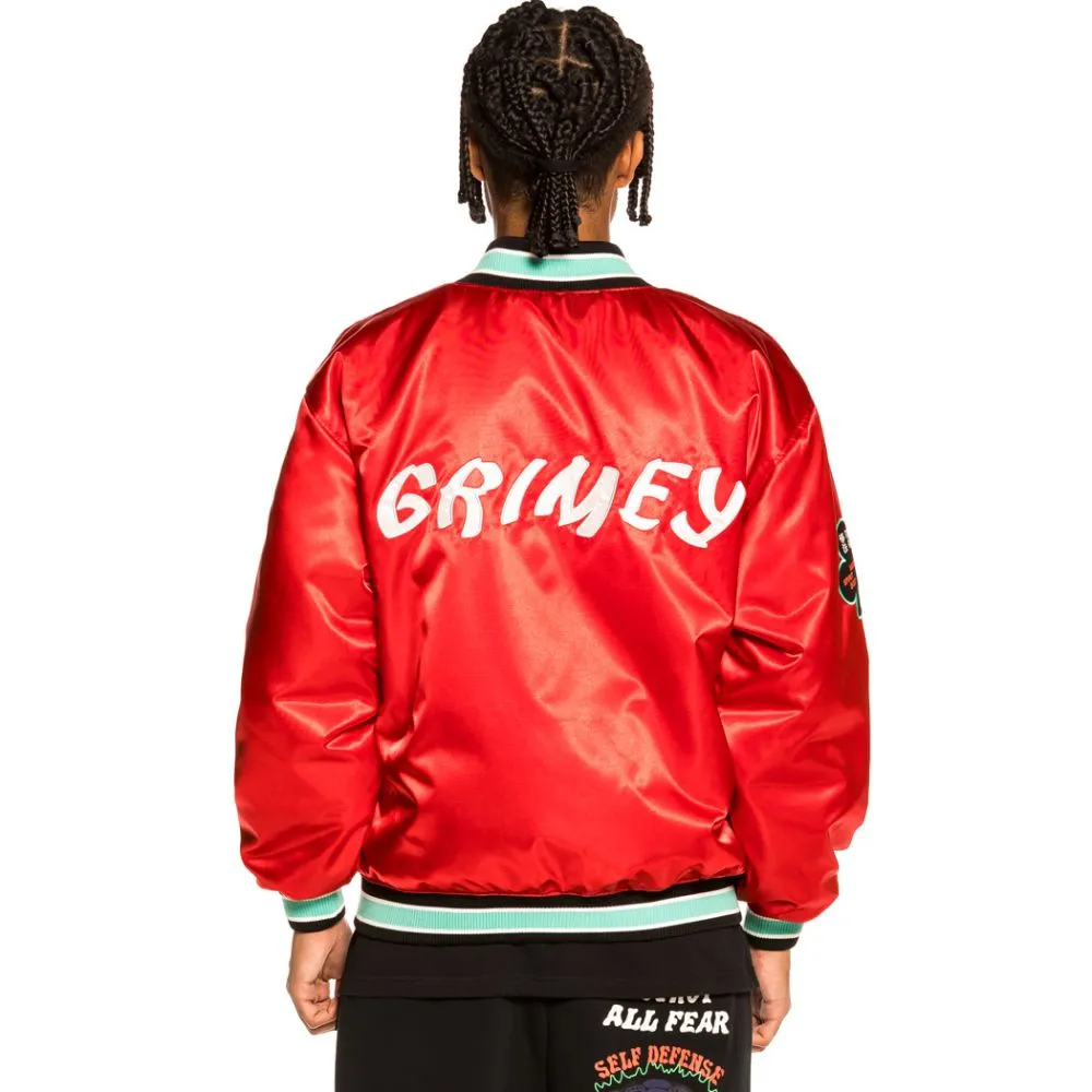 CHAQUETA SATINADA REVERSIBLE GRIMEY "DESTROY ALL FEAR"  RED | FALL 21