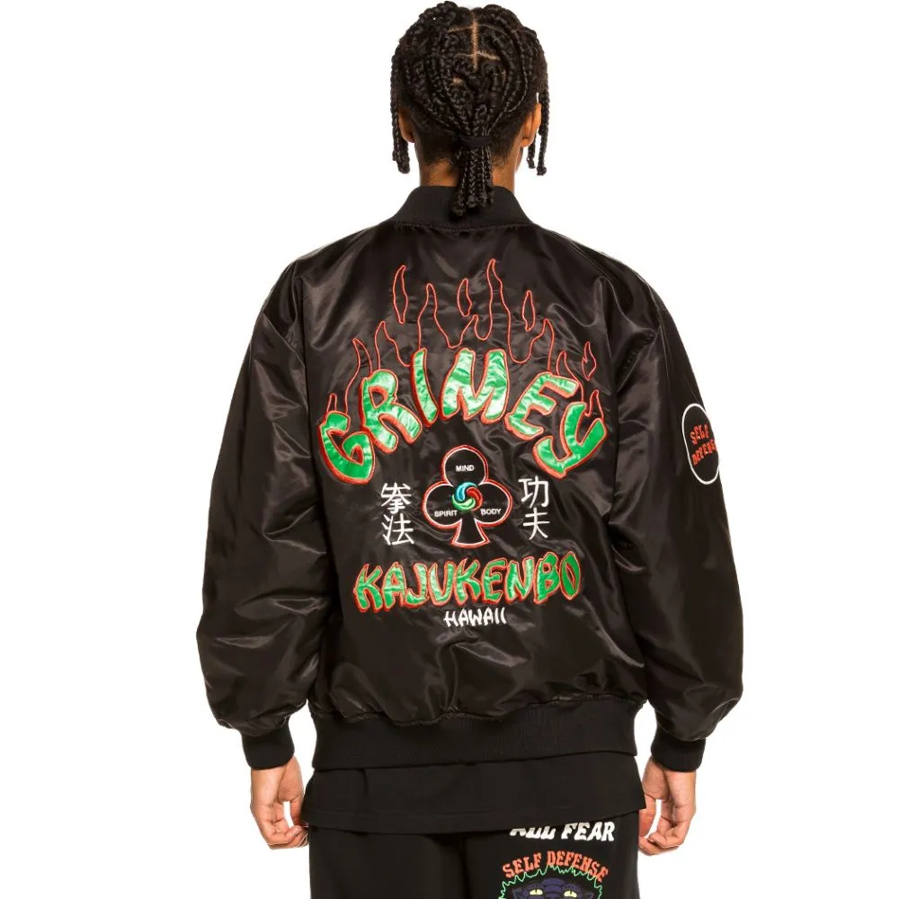 CHAQUETA SATINADA REVERSIBLE GRIMEY "DESTROY ALL FEAR"  RED | FALL 21