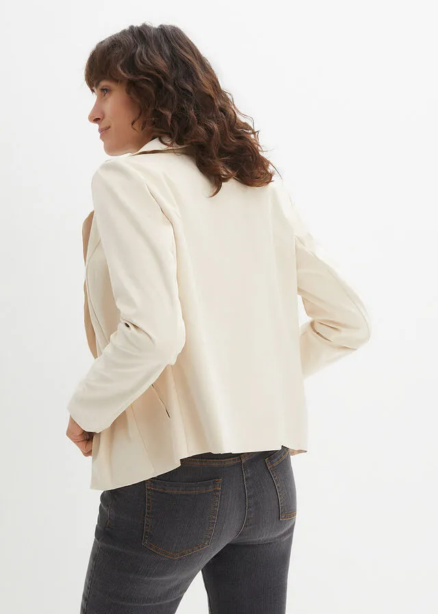 Chaqueta tipo camisa de estilo biker gris guijarro