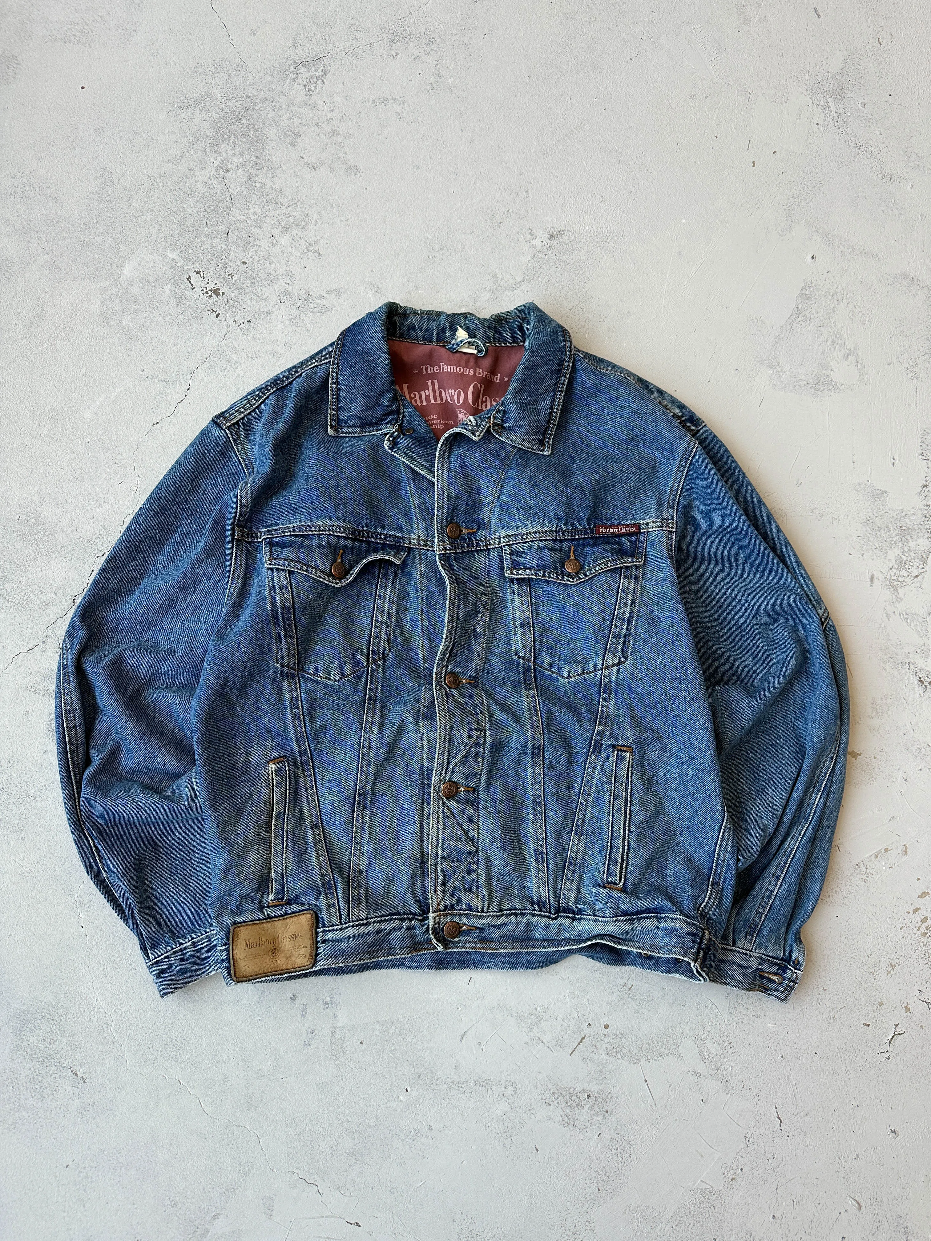 Chaqueta vaquera Malboro vintage 90s