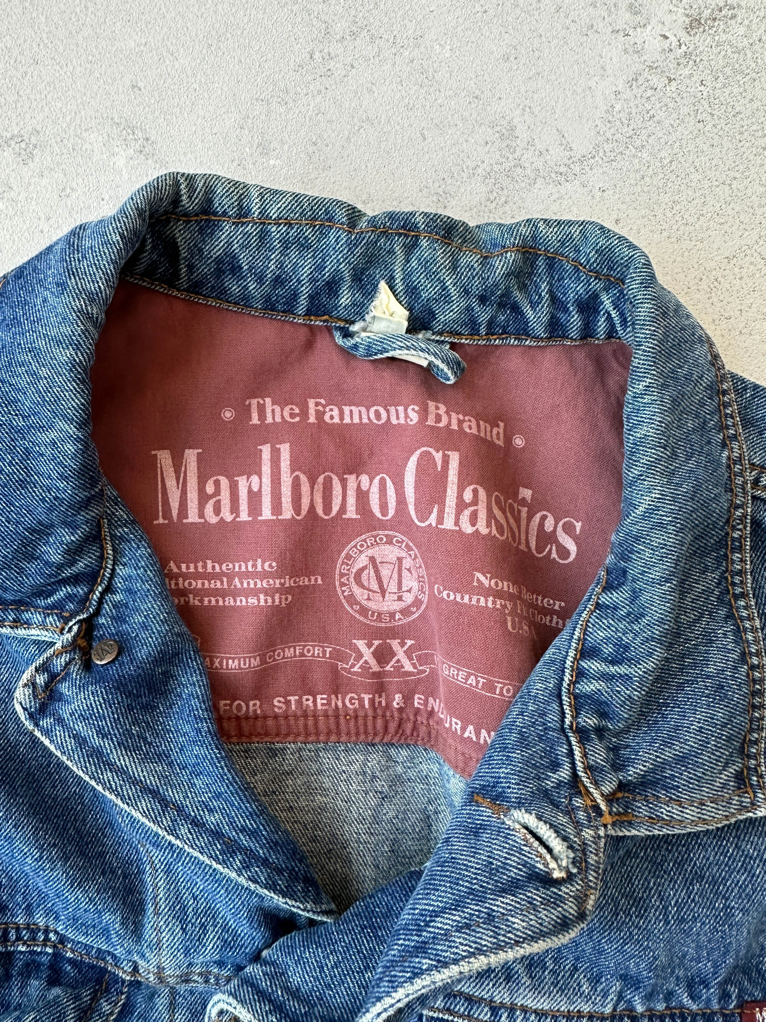 Chaqueta vaquera Malboro vintage 90s