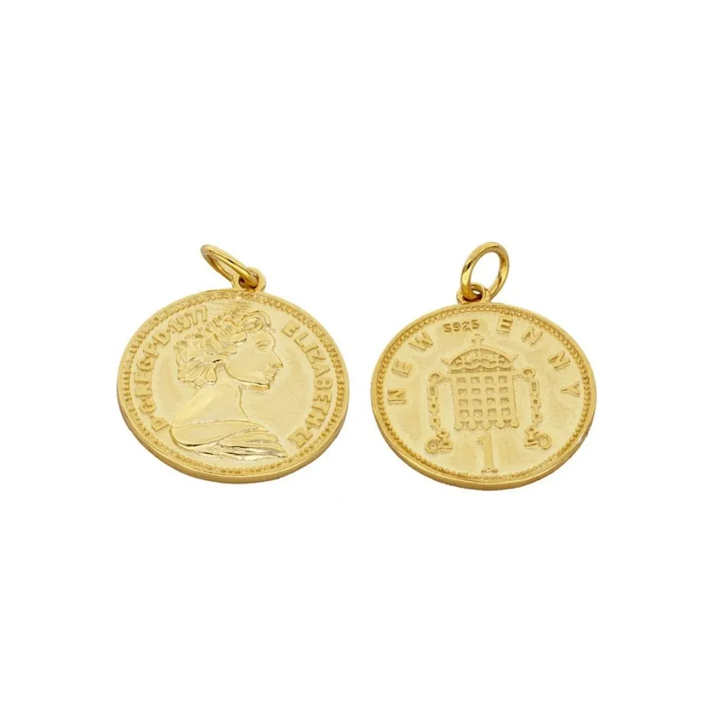 Charm Moneda Isabel Oro