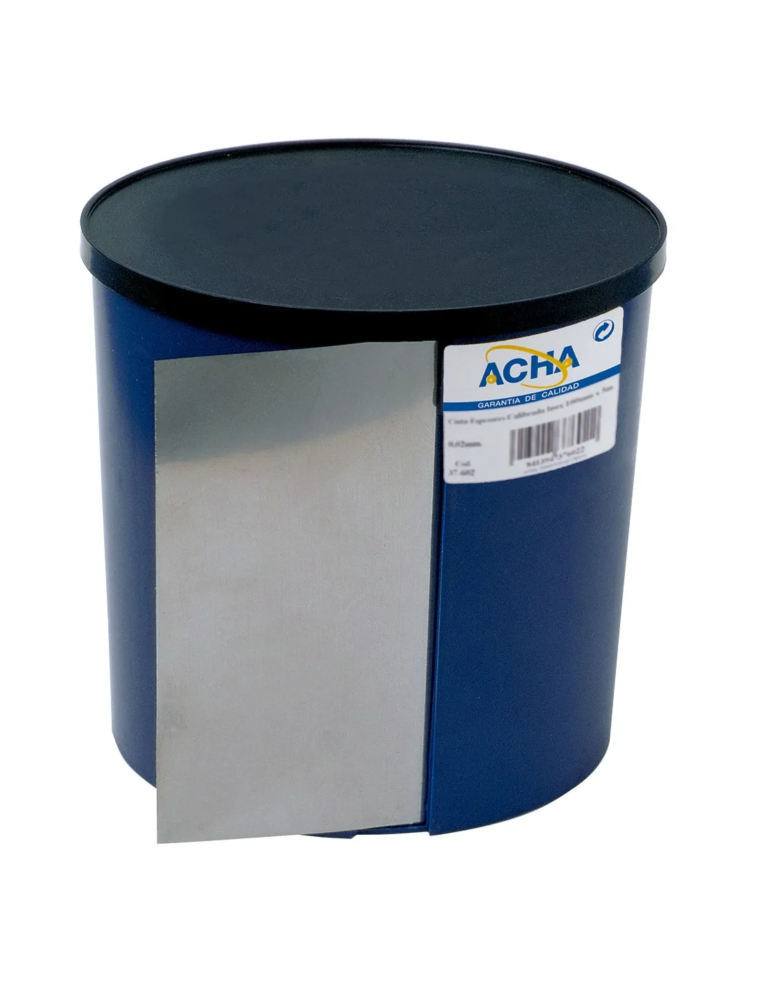 Cinta de espesores calibrada de acero Inox. 5m x 150mm 0,05mm