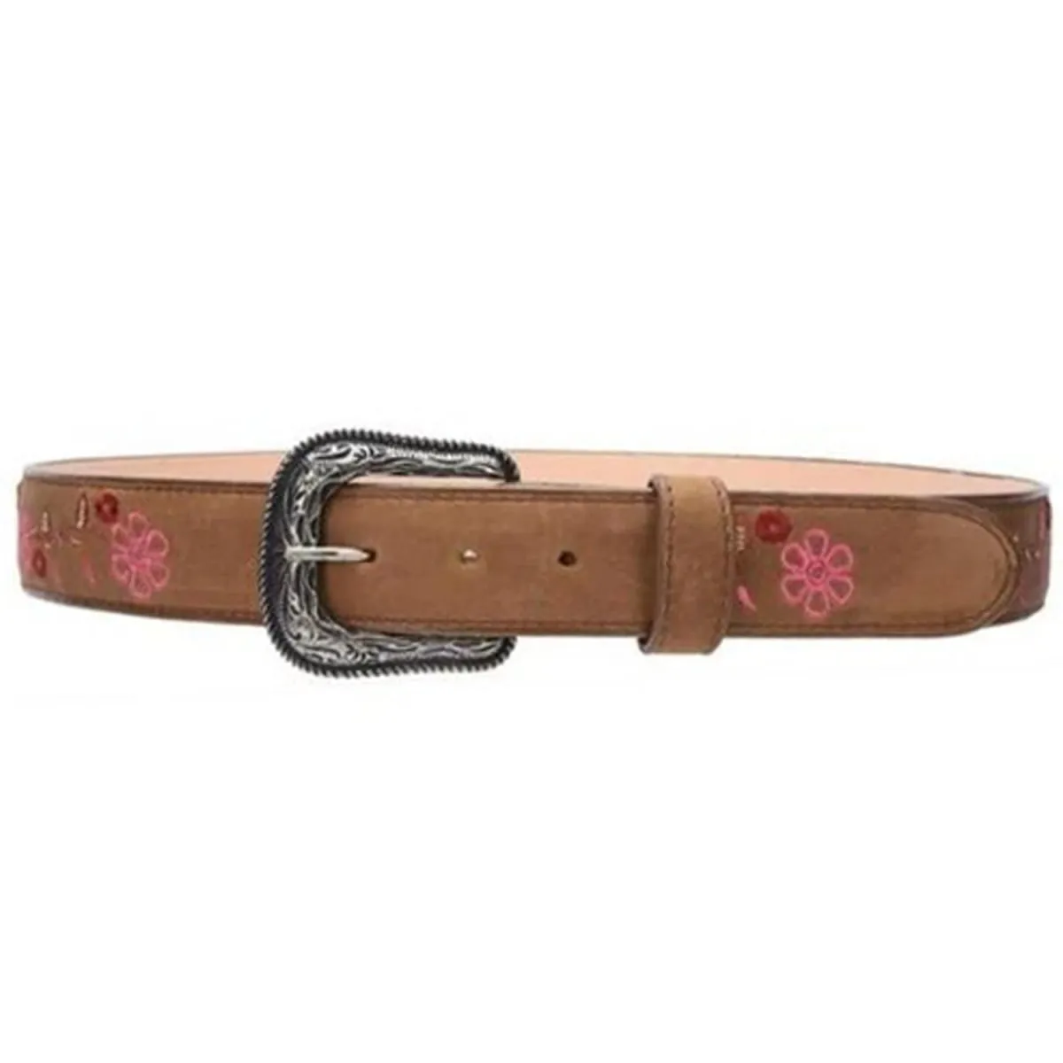 CINTO VAQUERO PARA MUJER DE CUERO ORIGINAL COLOR CAFE JB310CAF