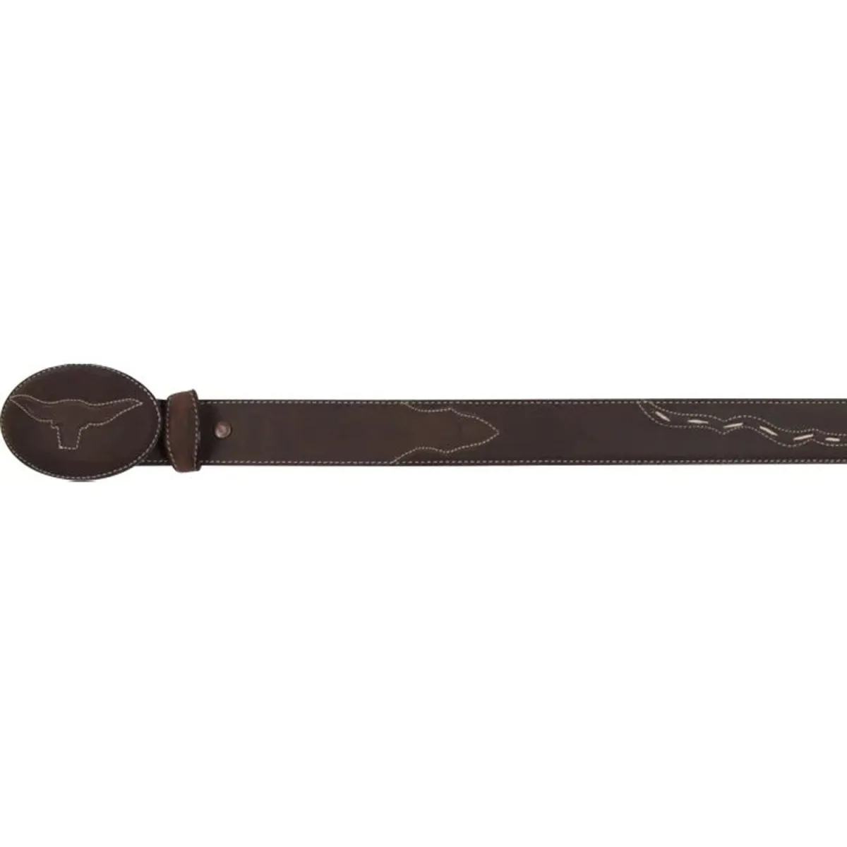 CINTO VAQUERO PARA MUJER DE CUERO ORIGINAL COLOR CHOCOLATE QC6246