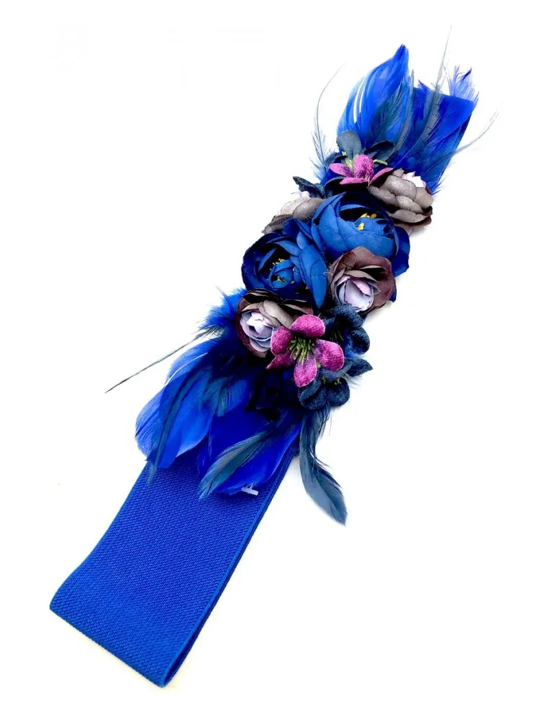 CINTURONES DE FIESTA AZULONES VISTOSOS PARA TU VESTIDO