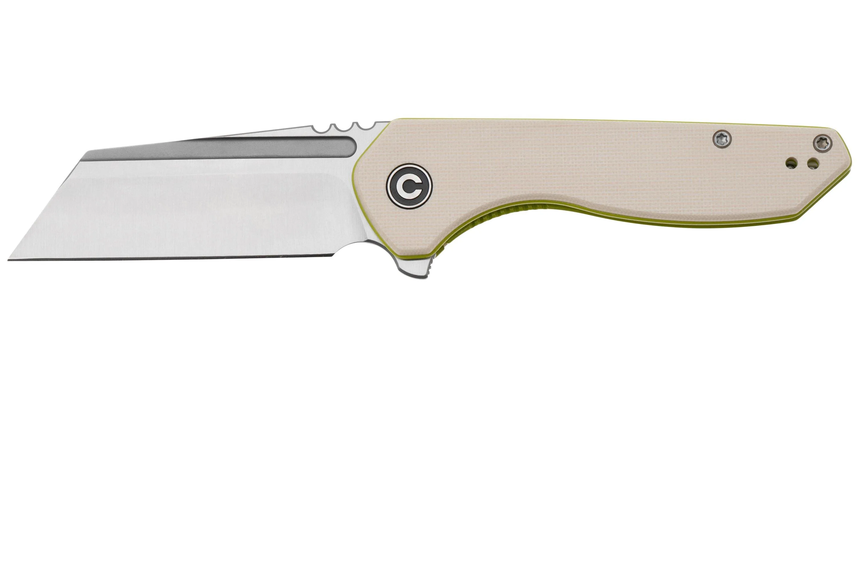 CIVIVI EXONE C230362 SATIN NITROV, IVORY G10 NAVAJA, DISEñO BRIAN BROWN