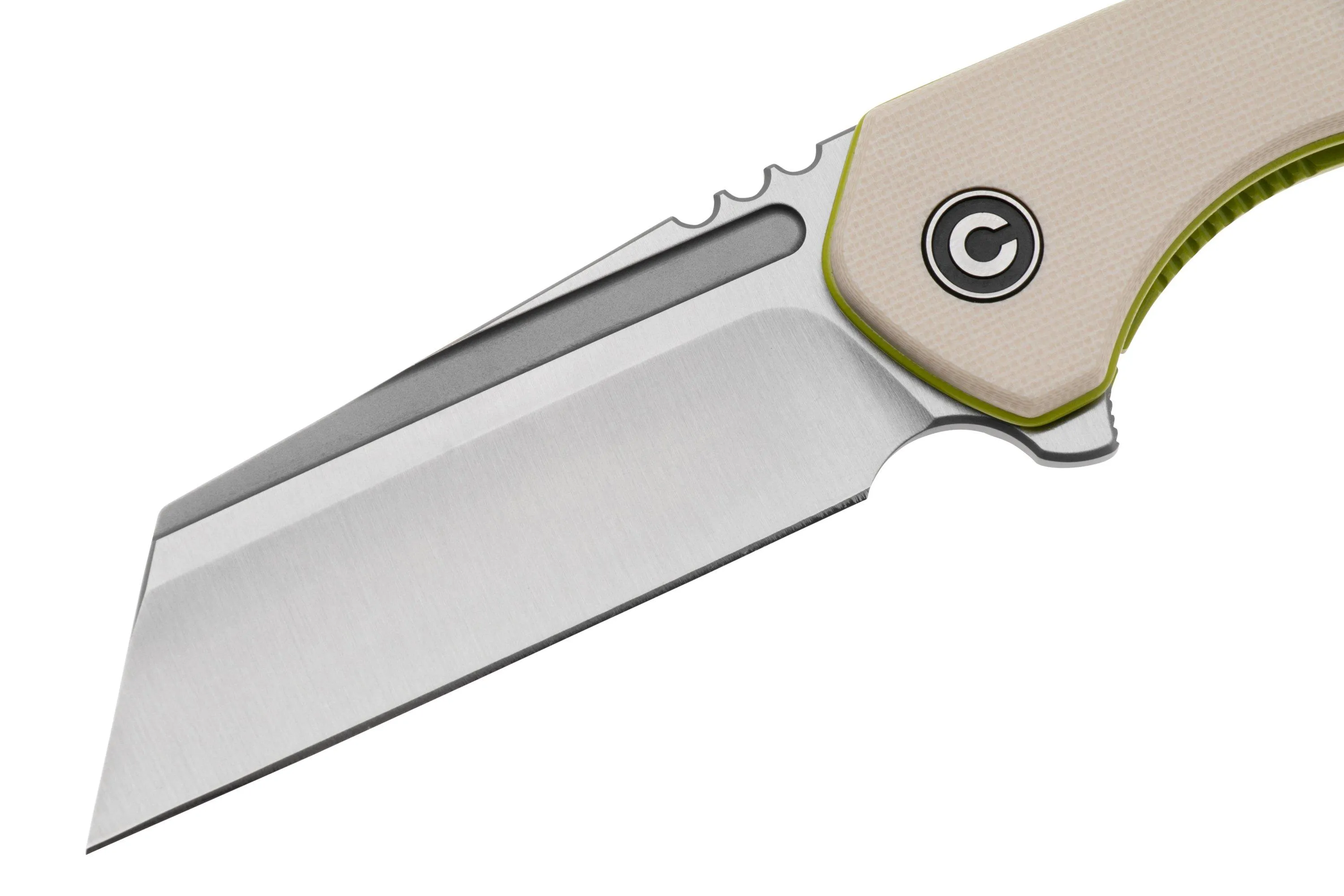 CIVIVI EXONE C230362 SATIN NITROV, IVORY G10 NAVAJA, DISEñO BRIAN BROWN