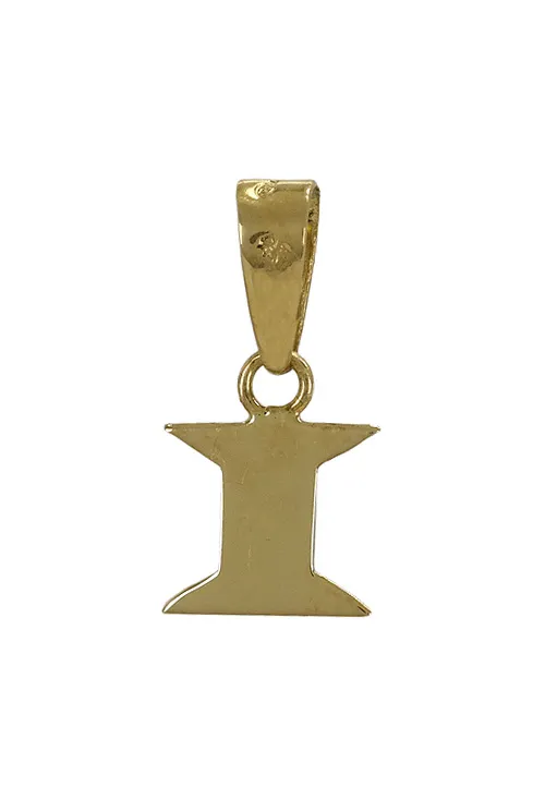 Colgante oro amarillo 18K inicial letra I 003_M51015876I