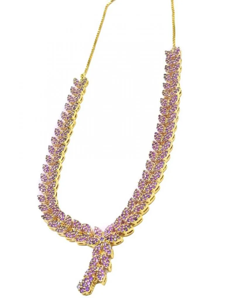 COLLARES MORADOS CON PENDIENTES A JUEGO ESPECIAL BODAS