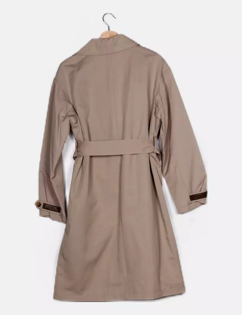 Cortefiel Trench impermeable marrón
