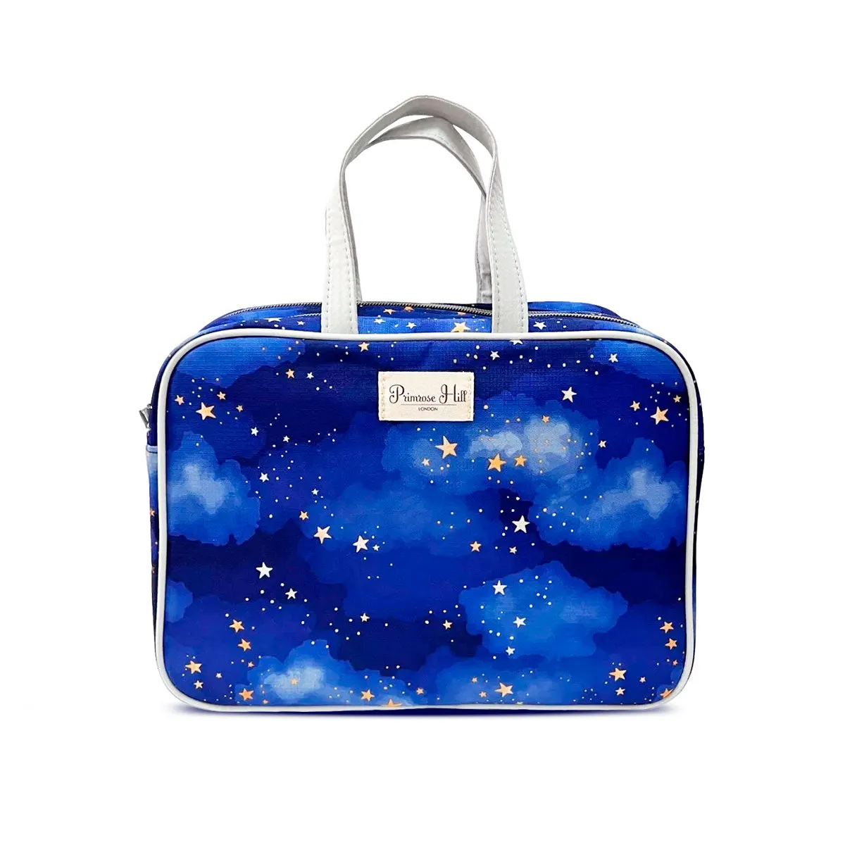Cosmetiquera color Azul con Diseo de Estrellas