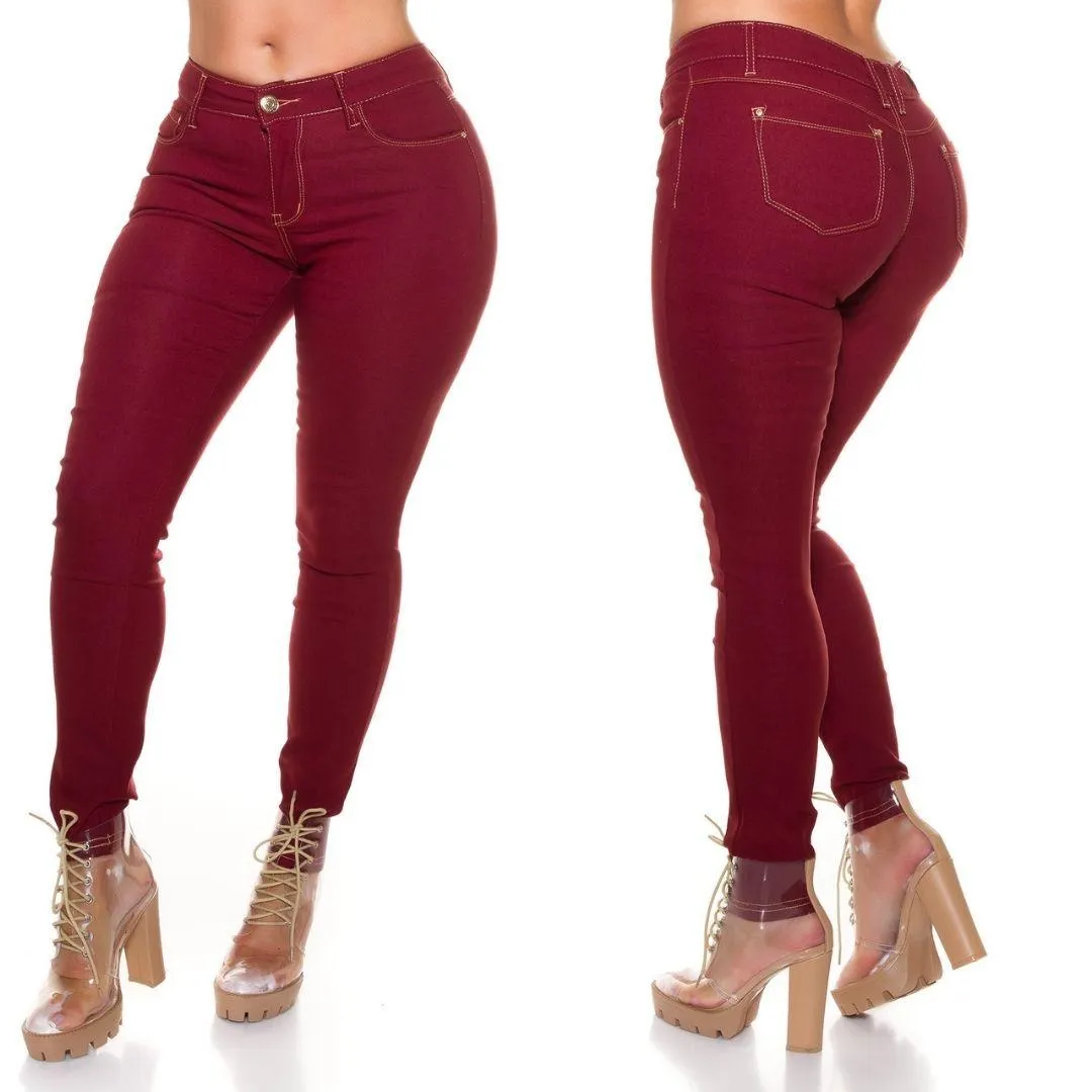 Curvy Jean costuras en contraste 