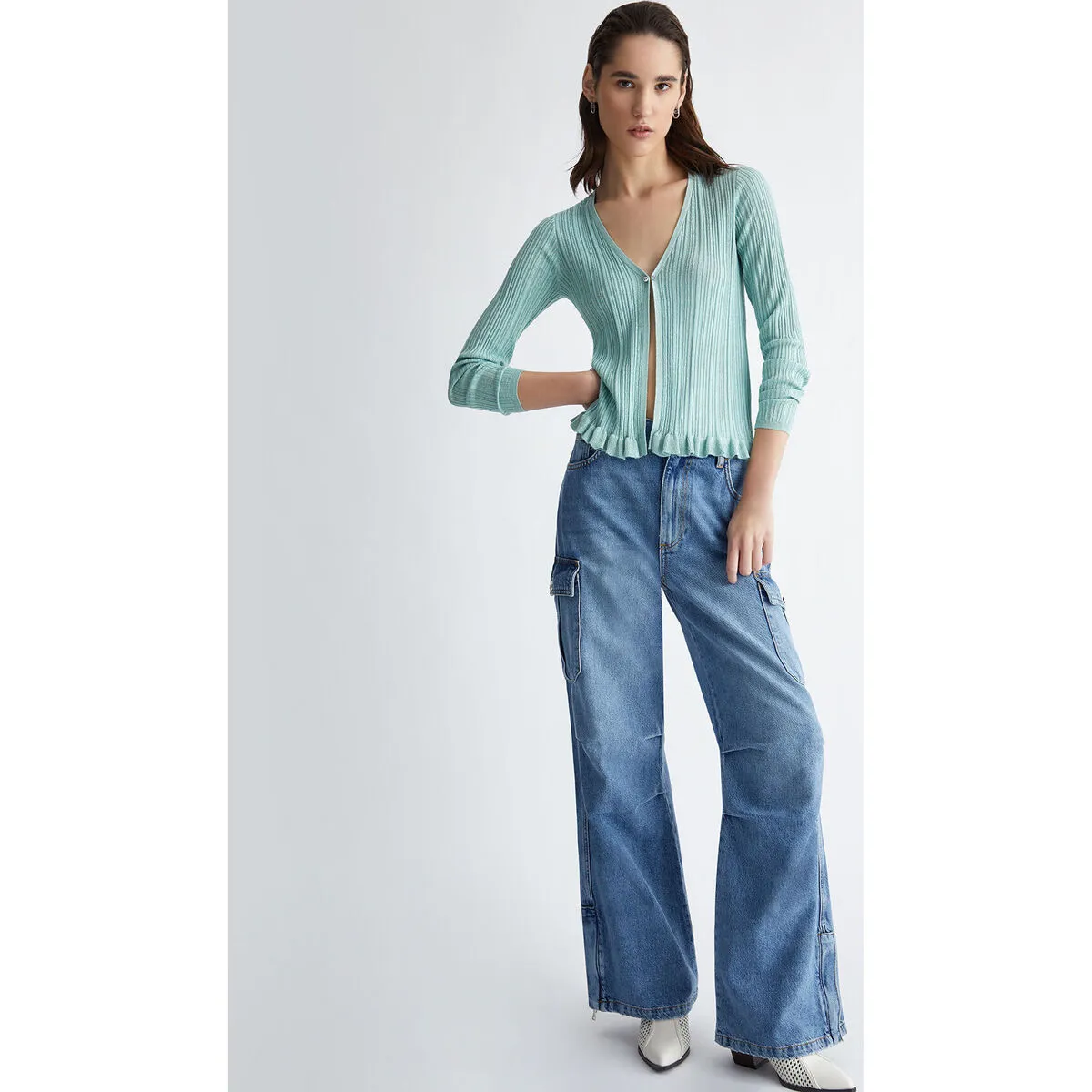 Cárdigan con lurex®