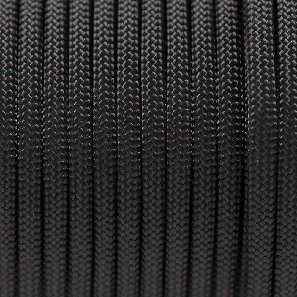 DD PARACORD BLACK 25 METROS  ROLLO DE CUERDA PARACAíDAS DE 7 HEBRAS