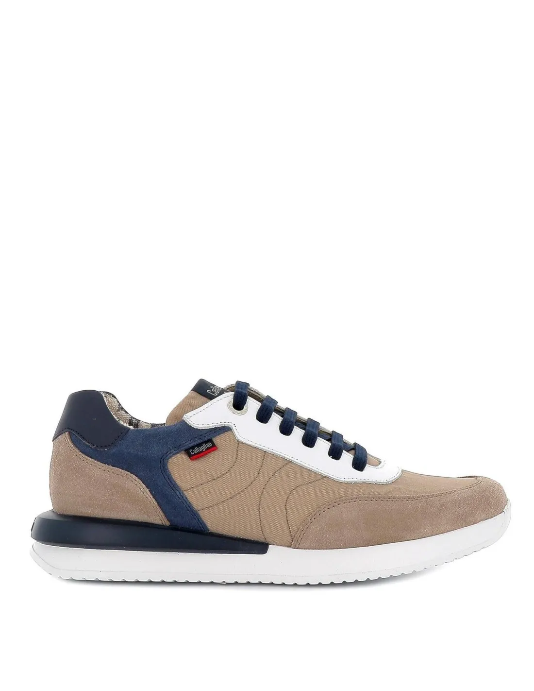 Deportivo piel de cordones para hombre beige Callaghan