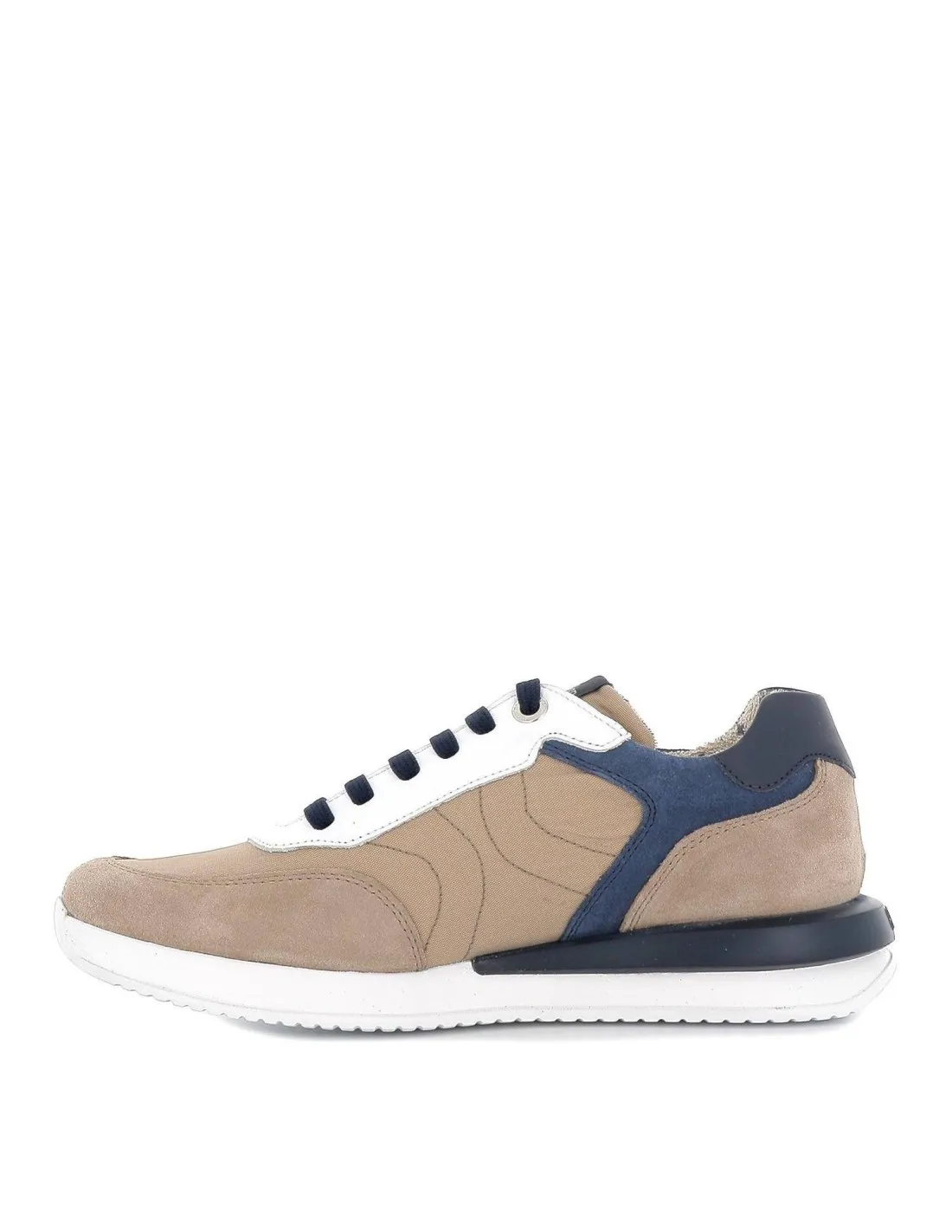 Deportivo piel de cordones para hombre beige Callaghan