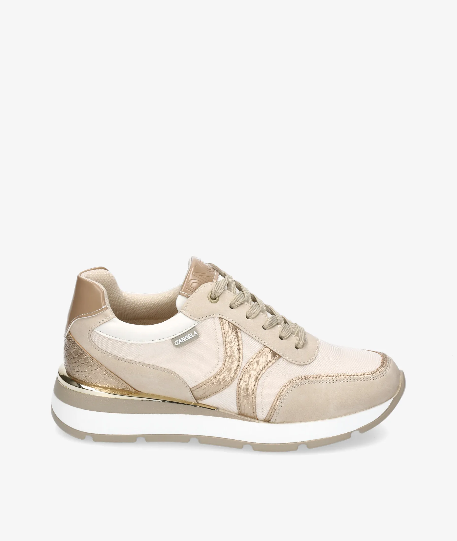 Deportivos D'angela 23032 en beige
