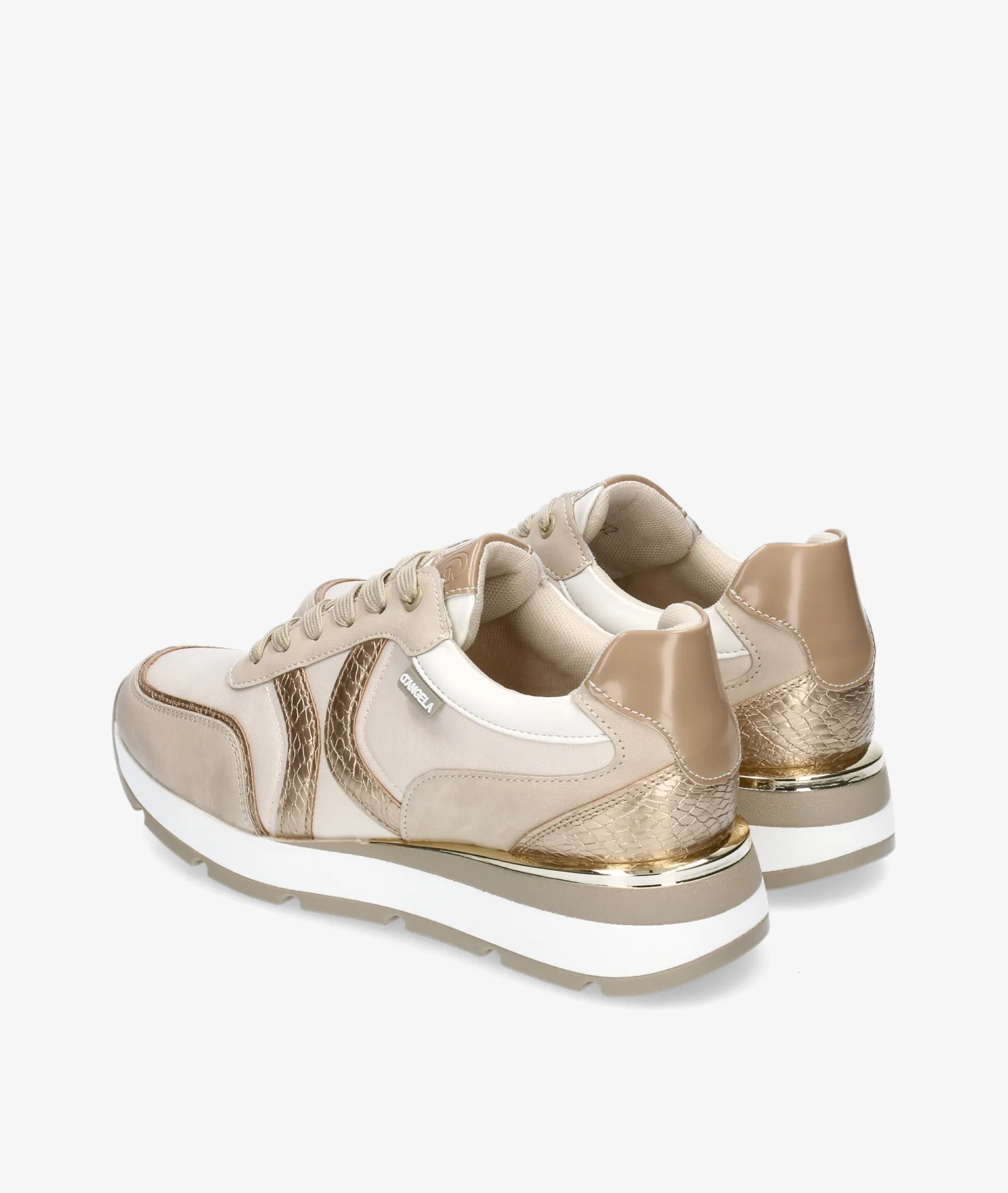 Deportivos D'angela 23032 en beige